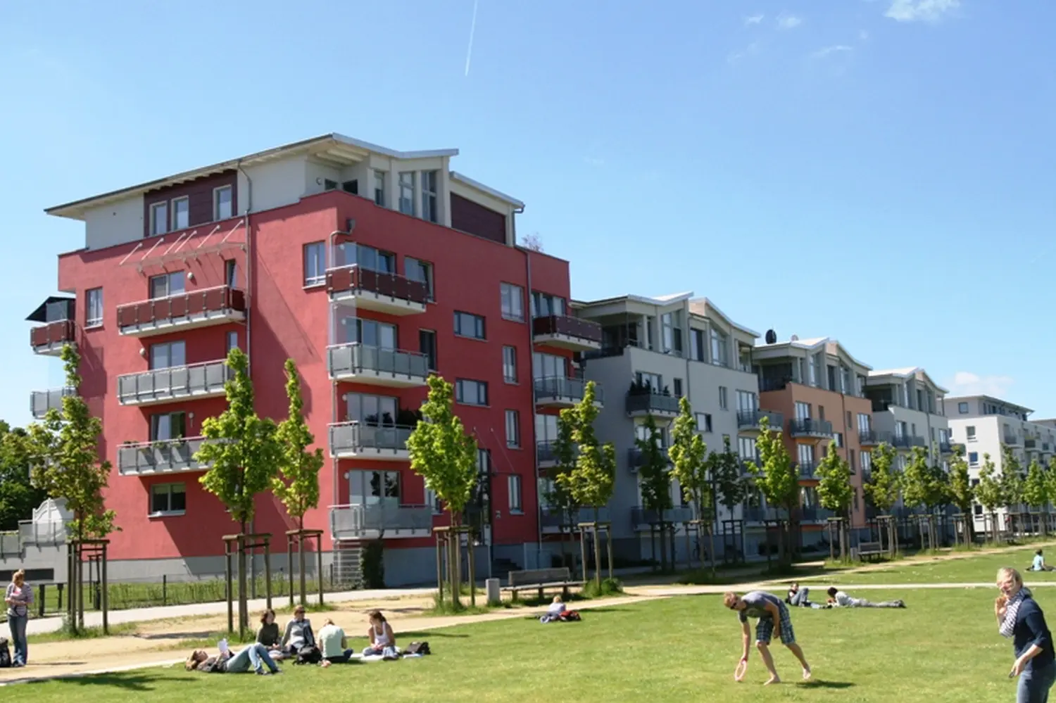 Gebäude von Immobilienbüro