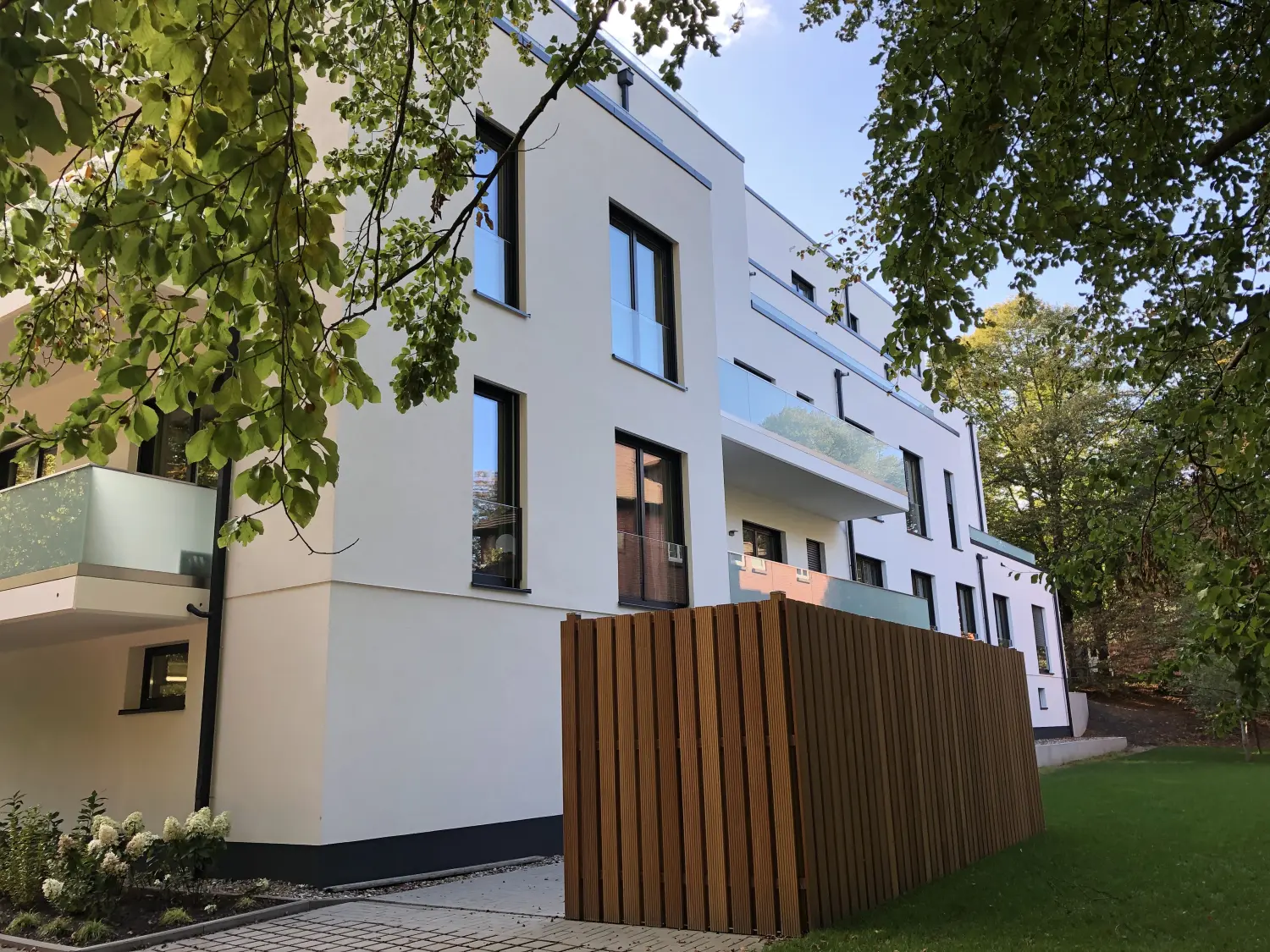 Gebäude von Immobilienbüro
