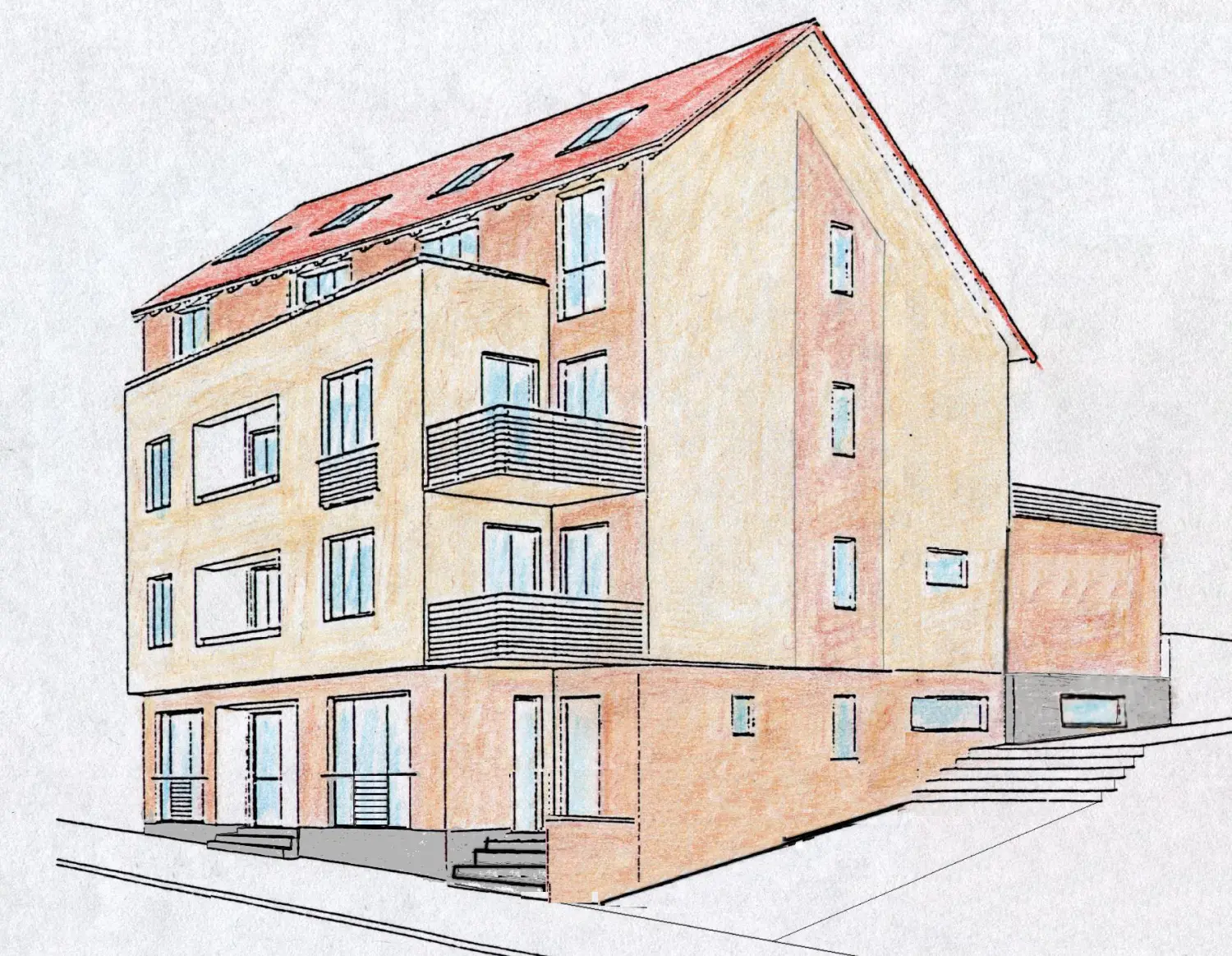 Hausplan vom Immobilienbüro